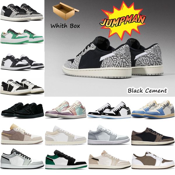 with box 2023 new jumpman 1 1s low mens basketball shoes black cement turbo green panda multi pastel olive tear away silver bred toe women s
with box 2023 new jumpman 1 1s low mens basketball shoes black cement turbo green panda multi pastel olive tear away silver bred toe women s