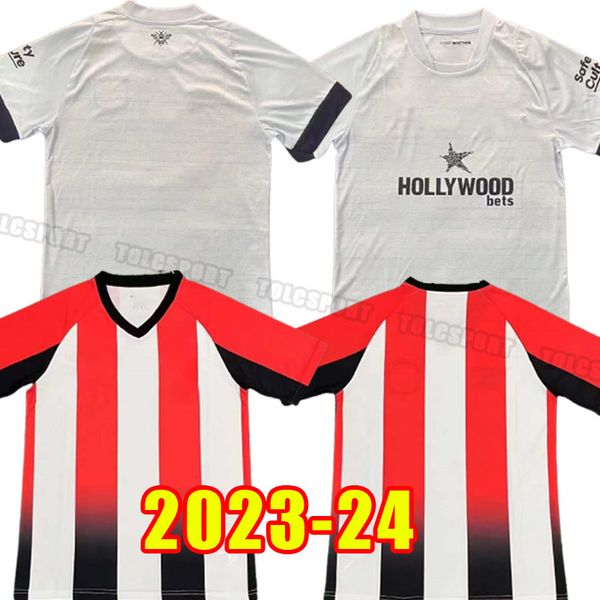 23 24 brentfords fc home soccer jerseys 2023 2024 toney mbeumo henry home away second football shirts men camiseta de futbol, Black;yellow
23 24 brentfords fc home soccer jerseys 2023 2024 toney mbeumo henry home away second football shirts men camiseta de futbol, Black;yellow