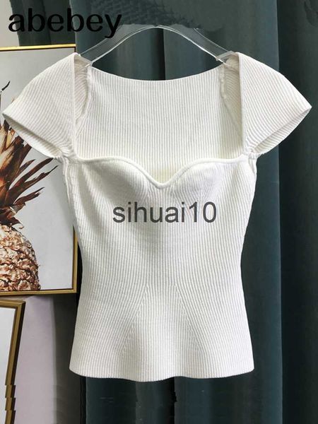 women's t-shirt 2022 new spring sqaure collar sleeveless knitting pullover slim short high waist female tank wk69001l j230627, White
women's t-shirt 2022 new spring sqaure collar sleeveless knitting pullover slim short high waist female tank wk69001l j230627, White