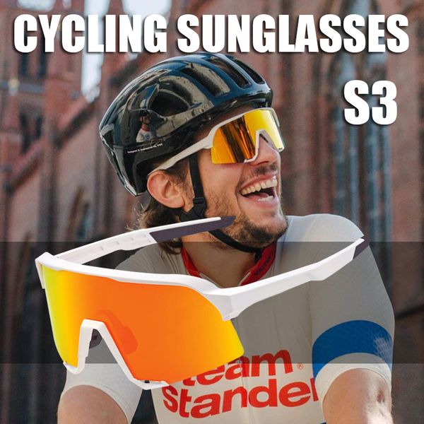 sunglasses brand cycling glasses s3 men bicycle glasses goggles road mountain speed bike eyewear outdoor sports riding sunglasses equipment, White;black
sunglasses brand cycling glasses s3 men bicycle glasses goggles road mountain speed bike eyewear outdoor sports riding sunglasses equipment, White;black