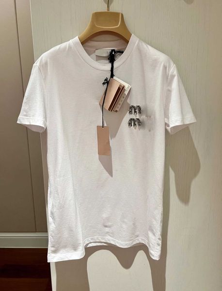2023 early spring new handmade water diamond nail bead letter reduced age girl slim fit round neck short sleeve t-shirt, White
2023 early spring new handmade water diamond nail bead letter reduced age girl slim fit round neck short sleeve t-shirt, White