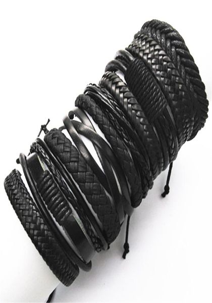 10pcsset black wrap woven new fashion handmade men bracelets male women leather bracelet men bangle whole jewelry gift2431468, Golden;silver
10pcsset black wrap woven new fashion handmade men bracelets male women leather bracelet men bangle whole jewelry gift2431468, Golden;silver