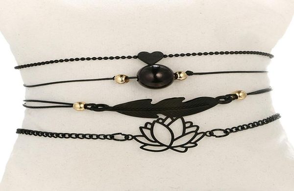 new jewelry black love heart hollow lotus ball leaves bracelet women039s bracelets 1 set 4 pieces3979400, Golden;silver
new jewelry black love heart hollow lotus ball leaves bracelet women039s bracelets 1 set 4 pieces3979400, Golden;silver