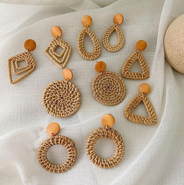 2020 new korea handmade wooden straw woven rattan vine braid geometric large circle square long drop earrings for women girl1671130, Silver
2020 new korea handmade wooden straw woven rattan vine braid geometric large circle square long drop earrings for women girl1671130, Silver