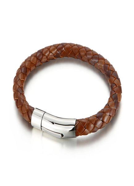 handmade jewelry men039s brown blue color 8mm leather cord braided chain bracelet 215mm stainless steel clasp7470033, Black
handmade jewelry men039s brown blue color 8mm leather cord braided chain bracelet 215mm stainless steel clasp7470033, Black