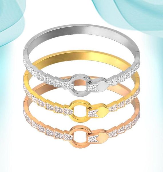 bangle shaped bracelet 18k gold-plated diamond studded titanium steel all match jewelry exquisitely designed for women5380815, Black
bangle shaped bracelet 18k gold-plated diamond studded titanium steel all match jewelry exquisitely designed for women5380815, Black