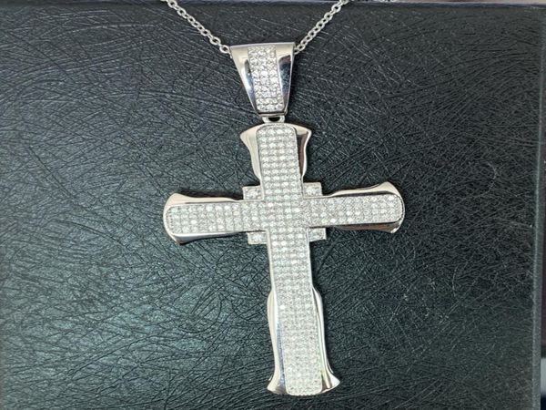 hip hop choucong new arrival luxury jewelry real 925 sterling silver cross pendant white sapphire cz diamond wedding necklace for 3189629
hip hop choucong new arrival luxury jewelry real 925 sterling silver cross pendant white sapphire cz diamond wedding necklace for 3189629