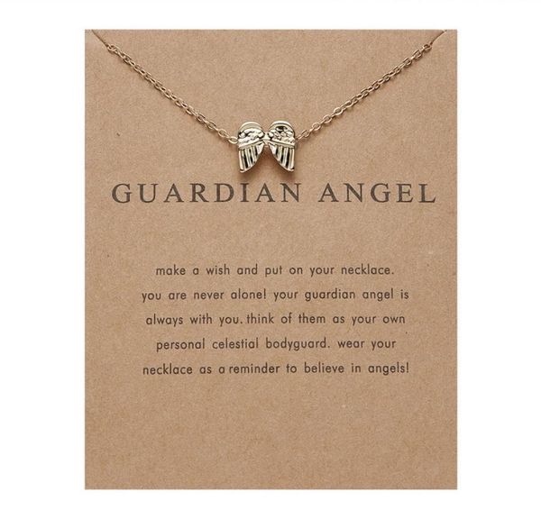 guardian angel paper card wing combine gold necklace exquisite ma039am ornaments7668591, Silver
guardian angel paper card wing combine gold necklace exquisite ma039am ornaments7668591, Silver