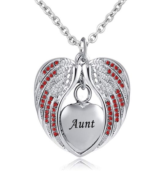 aunt angel wing urn necklace for ashes cremation memorial stainless steel heart keepsake birthstone crystal pendant necklace jewel8455730, Silver
aunt angel wing urn necklace for ashes cremation memorial stainless steel heart keepsake birthstone crystal pendant necklace jewel8455730, Silver