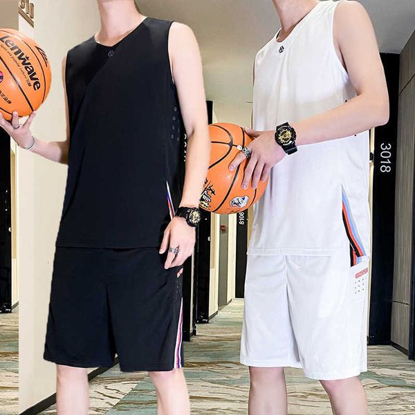 sports suit men's summer new junior high school students handsome trend short-sleeved ice silk quick-drying basketball suit, Black;red
sports suit men's summer new junior high school students handsome trend short-sleeved ice silk quick-drying basketball suit, Black;red