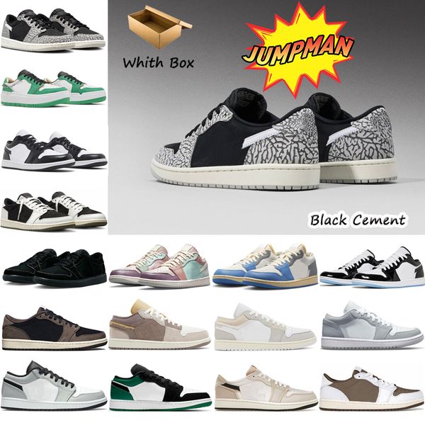 with box 2023 new jumpman 1 1s low mens basketball shoes black cement turbo green panda multi pastel wolf grey tear away silver bred toe wom
with box 2023 new jumpman 1 1s low mens basketball shoes black cement turbo green panda multi pastel wolf grey tear away silver bred toe wom