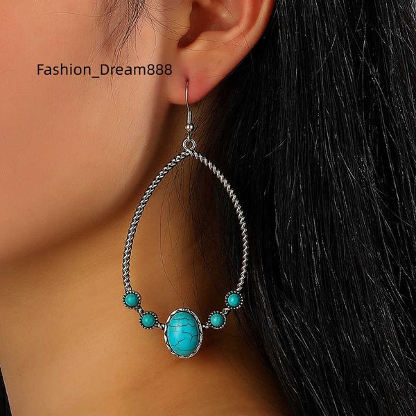 2023 wholesale new retro exaggerated water droplets 925 inlaid drop turquoise fashion jewelry earrings for womens girl gift, Silver
2023 wholesale new retro exaggerated water droplets 925 inlaid drop turquoise fashion jewelry earrings for womens girl gift, Silver