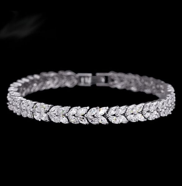 latest wheat design tennis bracelet bangle for women female bracelet bangle with marquise cut cubic zirconia stone7170562, Black
latest wheat design tennis bracelet bangle for women female bracelet bangle with marquise cut cubic zirconia stone7170562, Black