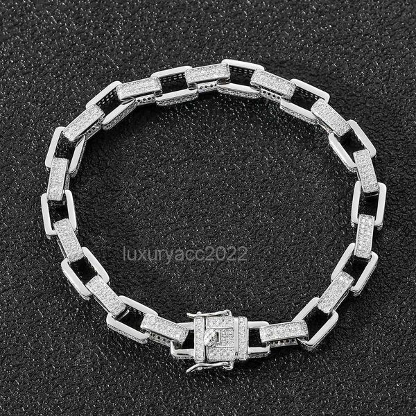designer bracelet bangle new high-end men's hip-hop box chain micro inlaid with zircon ring buckle personalized trendy hip-hop bracelet, Black
designer bracelet bangle new high-end men's hip-hop box chain micro inlaid with zircon ring buckle personalized trendy hip-hop bracelet, Black