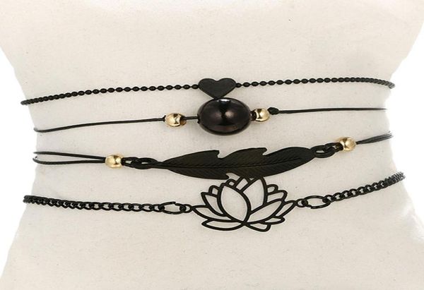 new jewelry black love heart hollow lotus ball leaves bracelet women039s bracelets 1 set 4 pieces4869068, Golden;silver
new jewelry black love heart hollow lotus ball leaves bracelet women039s bracelets 1 set 4 pieces4869068, Golden;silver