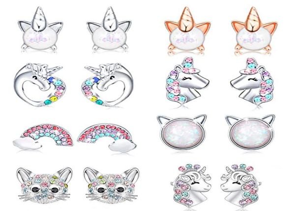 cute unicorn stud earrings for little girl kids crystal cat butterfly rainbow heart star earring christmas gift jewelry8737415, Golden;silver
cute unicorn stud earrings for little girl kids crystal cat butterfly rainbow heart star earring christmas gift jewelry8737415, Golden;silver