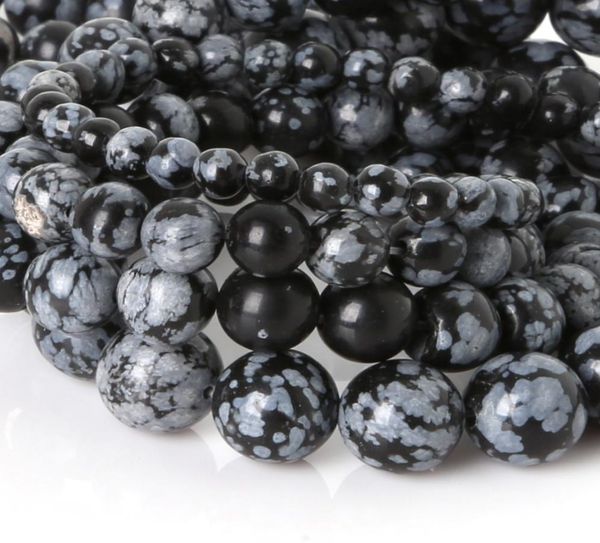 8mm snowflake obsidian loose beads round 4 6 8 10mm natural stone beads for jewelry making diy bead bracelet necklace 317692, Black
8mm snowflake obsidian loose beads round 4 6 8 10mm natural stone beads for jewelry making diy bead bracelet necklace 317692, Black