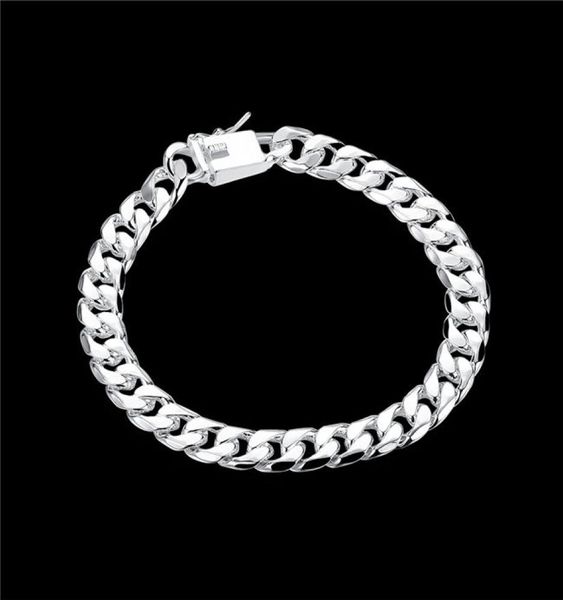 ship 8mm square buckle side brace 925 silver bracelet jspb227beast gift men and women sterling silver plated chain link bra1628962, Black
ship 8mm square buckle side brace 925 silver bracelet jspb227beast gift men and women sterling silver plated chain link bra1628962, Black