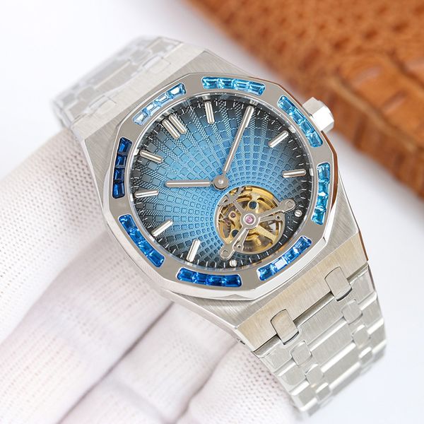 diamond watch mens watch 41mm automatic mechanical movement stainless steel strap waterproof watche, Slivery;brown
diamond watch mens watch 41mm automatic mechanical movement stainless steel strap waterproof watche, Slivery;brown