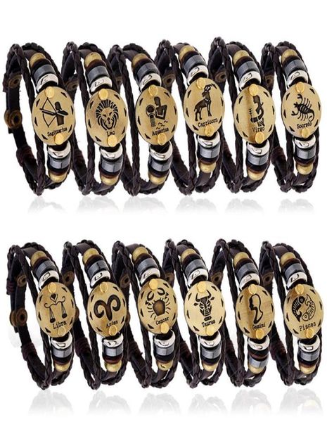 vintage genuine leather 12 constellations charm bracelets men039s zodiac braided rope wrap adjustable bangle for women punk diy6218965, Golden;silver
vintage genuine leather 12 constellations charm bracelets men039s zodiac braided rope wrap adjustable bangle for women punk diy6218965, Golden;silver