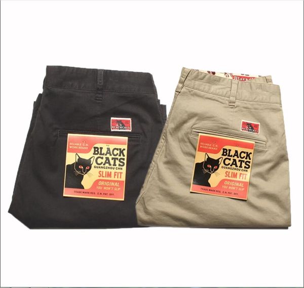 american khaki blackcat thick silk smooth fine cotton basic retro casual work shorts, White;black
american khaki blackcat thick silk smooth fine cotton basic retro casual work shorts, White;black
