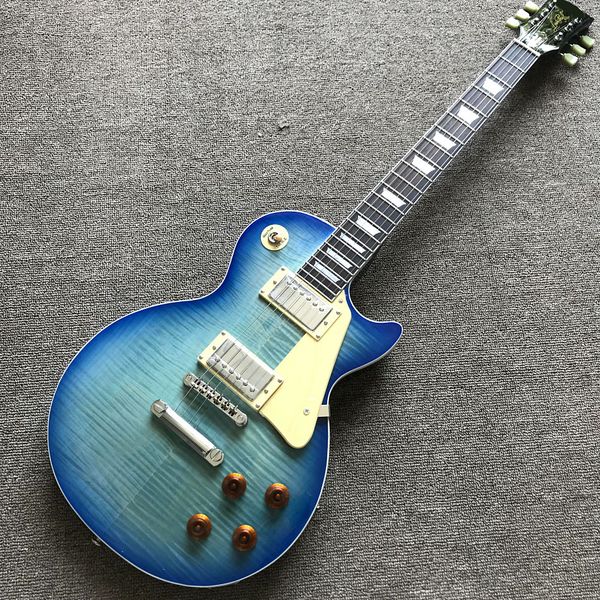 custom shop, stendan blue rim color electric guitar, rosewood fingerboard, chrome hardware, 01
custom shop, stendan blue rim color electric guitar, rosewood fingerboard, chrome hardware, 01