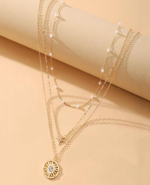 chains vintage sinulation pearl geometric sun pendant choker necklace jewelry for women fashion gold color chain jewellery bijoux 9564955, Silver
chains vintage sinulation pearl geometric sun pendant choker necklace jewelry for women fashion gold color chain jewellery bijoux 9564955, Silver