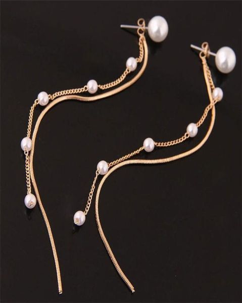 new vintage silver gold long chain earring simple pearl snake chain dangle drop earrings for women tassel earring6512183
new vintage silver gold long chain earring simple pearl snake chain dangle drop earrings for women tassel earring6512183