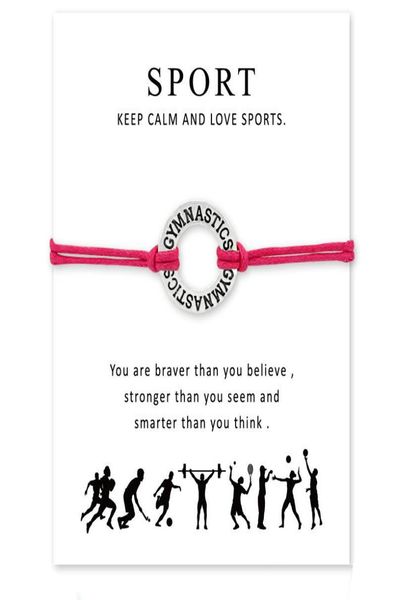 handmade rope gymnastics charm bracelets for women men friendship statement wish jewelry gift with card 6563811, Golden;silver
handmade rope gymnastics charm bracelets for women men friendship statement wish jewelry gift with card 6563811, Golden;silver