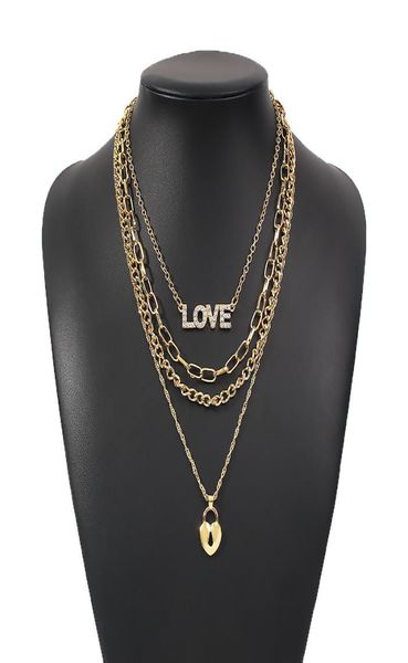 fashion multi layer pendants necklaces for women gold metal letter love heart necklace brand design jewelry gift2045997, Silver
fashion multi layer pendants necklaces for women gold metal letter love heart necklace brand design jewelry gift2045997, Silver
