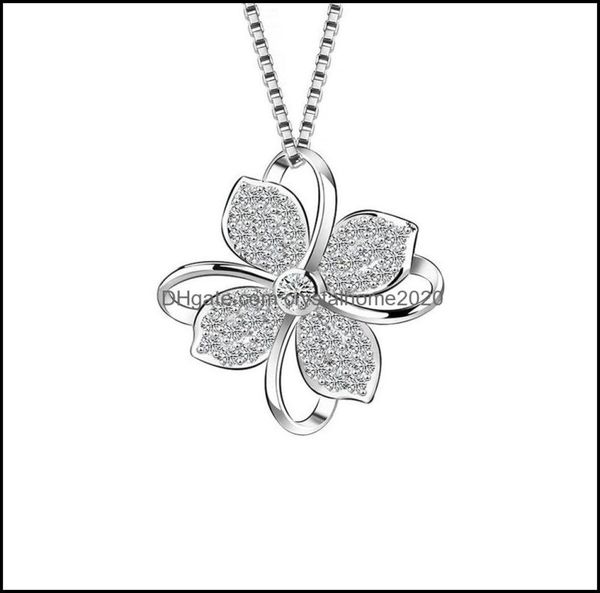 pendant necklaces four leaf clover choker necklace jewelry flower 925 sier pendants chain birthday gift for women drop delivery ot6055865, Silver
pendant necklaces four leaf clover choker necklace jewelry flower 925 sier pendants chain birthday gift for women drop delivery ot6055865, Silver