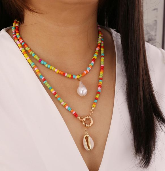 bohemia pearl rainbow seed beaded shell choker necklace women fashion clavicle chain statement pendant necklaces jewelry4594856, Silver
bohemia pearl rainbow seed beaded shell choker necklace women fashion clavicle chain statement pendant necklaces jewelry4594856, Silver