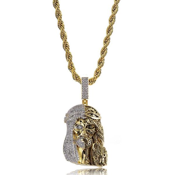 gold color religious ghost jesus head pendant necklace iced out cubic zirconia charms hiphop jewelry gift for men5919771, Silver
gold color religious ghost jesus head pendant necklace iced out cubic zirconia charms hiphop jewelry gift for men5919771, Silver