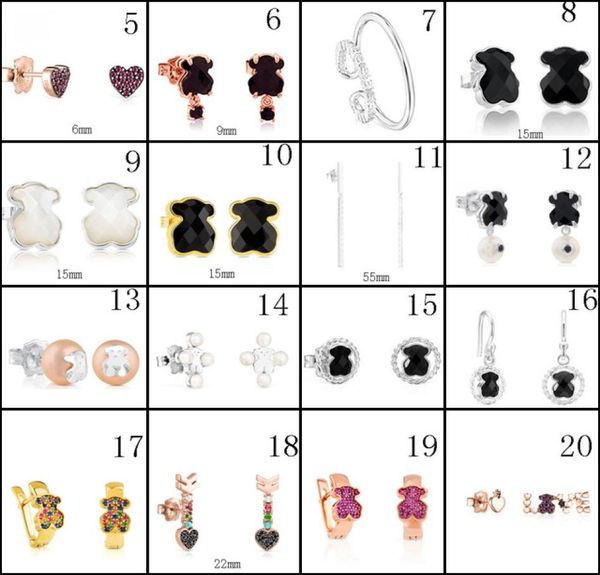 2020 100 925 sterling silver bear stud earrings classic pierced stud earrings jewelry manufacturers whole 84121243, Golden;silver 
2020 100 925 sterling silver bear stud earrings classic pierced stud earrings jewelry manufacturers whole 84121243, Golden;silver