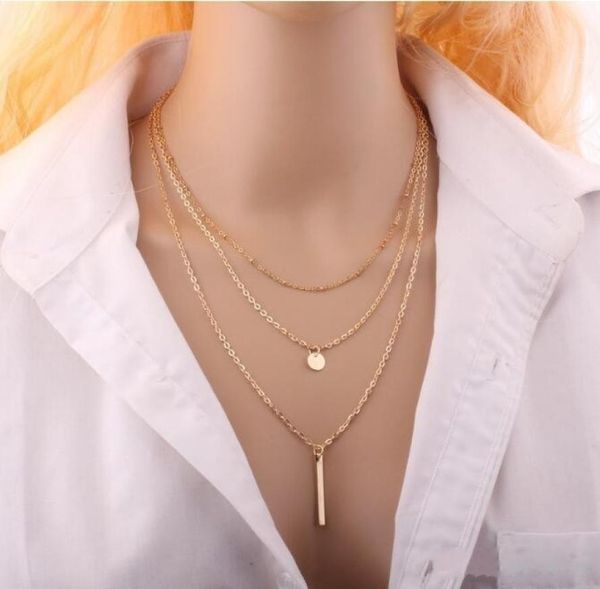 new arrival charm jewelry women necklaces punk style pendants copper beads multilayer necklace 2colors golden silver neckwear7469694
new arrival charm jewelry women necklaces punk style pendants copper beads multilayer necklace 2colors golden silver neckwear7469694