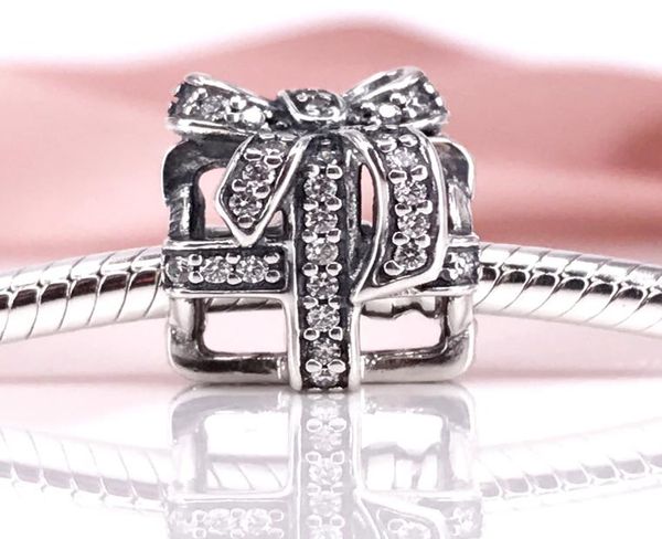 authentic 925 sterling silver all wrapped up clear cz charm fit diy pandora bracelet and necklace 791766cz1780475, Black
authentic 925 sterling silver all wrapped up clear cz charm fit diy pandora bracelet and necklace 791766cz1780475, Black