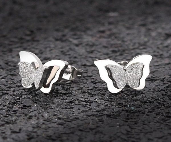 scrub butterfly stainless steel stud earrings for women double titanium steel rose gold and silvergold fashion stud earrings1795453, Golden;silver
scrub butterfly stainless steel stud earrings for women double titanium steel rose gold and silvergold fashion stud earrings1795453, Golden;silver