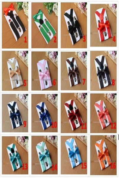 26 colors kids suspenders bow tie set for 110t baby braces elastic yback boys girls suspenders accessories5511697, Black
26 colors kids suspenders bow tie set for 110t baby braces elastic yback boys girls suspenders accessories5511697, Black
