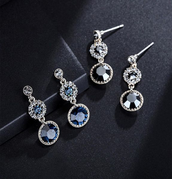retro personality blue black crystal zircon dangle earrings 2019 korean fashion banquet jewelry chic drop earrings for women1759288, Silver
retro personality blue black crystal zircon dangle earrings 2019 korean fashion banquet jewelry chic drop earrings for women1759288, Silver