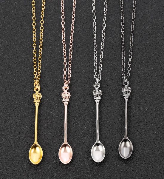 charm tiny tea spoon shape pendant necklace with crown for women 4 colors creative mini long link jewelry spoon necklace6093043, Silver
charm tiny tea spoon shape pendant necklace with crown for women 4 colors creative mini long link jewelry spoon necklace6093043, Silver