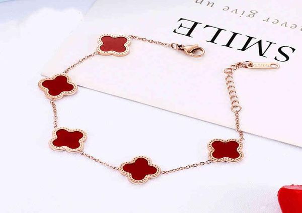 korean black clover five flower bracelet female 18k rose gold bracelet student simple fashion titanium steel bracelet3948387, Golden;silver
korean black clover five flower bracelet female 18k rose gold bracelet student simple fashion titanium steel bracelet3948387, Golden;silver