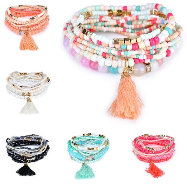 bohemian beach multilayer crystal beads tassel charm strands bracelets bangles for women gift wrist bracelet will and sandy drop s7160893, Black
bohemian beach multilayer crystal beads tassel charm strands bracelets bangles for women gift wrist bracelet will and sandy drop s7160893, Black