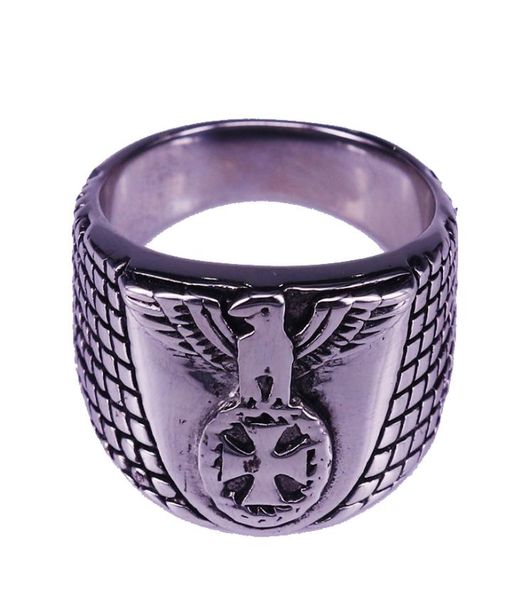 deutsches reich eagle cross ring retro silver men rings simple accessory7317534, Gray
deutsches reich eagle cross ring retro silver men rings simple accessory7317534, Gray
