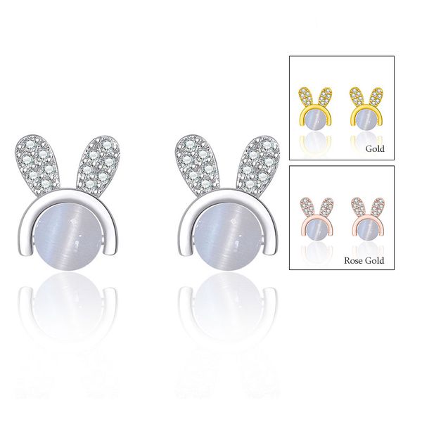 cute cat eyes stone rabbit earrings pave setting aaa cubic zirconia luxury women ear studs jewelry gift for her stud earrings, Golden;silver
cute cat eyes stone rabbit earrings pave setting aaa cubic zirconia luxury women ear studs jewelry gift for her stud earrings, Golden;silver