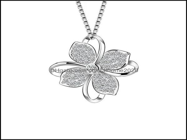 pendant necklaces four leaf clover choker necklace jewelry flower 925 sier pendants chain birthday gift for women drop delivery ot3415821, Silver
pendant necklaces four leaf clover choker necklace jewelry flower 925 sier pendants chain birthday gift for women drop delivery ot3415821, Silver