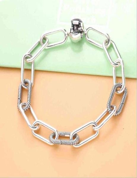 925 sterling silver bracelet me link chain pattern circular clasp bangle fit women bead charm jewelry2538029, Black
925 sterling silver bracelet me link chain pattern circular clasp bangle fit women bead charm jewelry2538029, Black