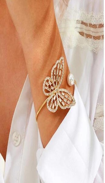 fashion butterfly charm bracelets imitation pearl crystal rhinestone opening bangles wide wrap cuff bracelet for women wedding vin4511942, White
fashion butterfly charm bracelets imitation pearl crystal rhinestone opening bangles wide wrap cuff bracelet for women wedding vin4511942, White