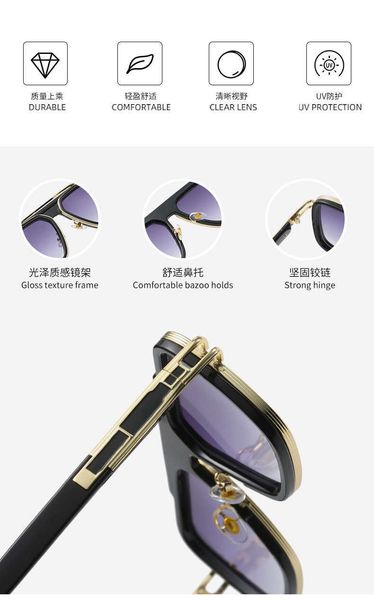 vintage sunglasses square women's sun glasses fashion designer shades luxury golden frame sunglasses uv gradient lxnevo dita wdv, White;black
vintage sunglasses square women's sun glasses fashion designer shades luxury golden frame sunglasses uv gradient lxnevo dita wdv, White;black