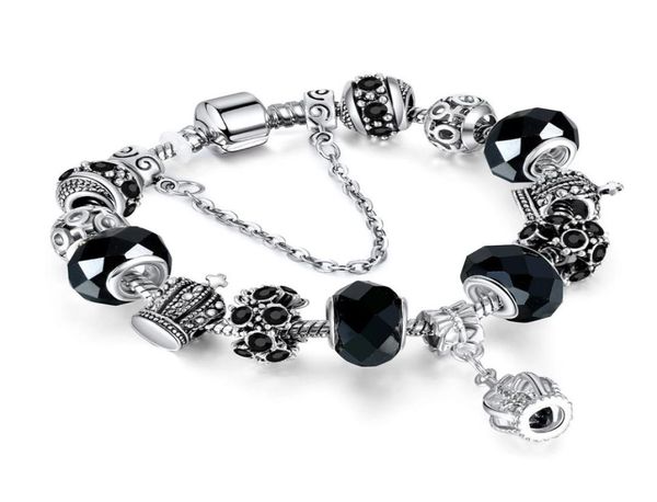 3mm silver bracelet rhinestone crown pendant with diamonds and beads suitable for fashion girls elegant bracelets and exquisite 4942336, Black
3mm silver bracelet rhinestone crown pendant with diamonds and beads suitable for fashion girls elegant bracelets and exquisite 4942336, Black