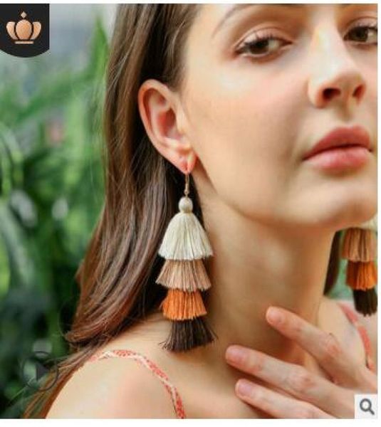 summer new bohemian colours tassel earrings long temperament fashion contrast color earrings party birthday gifts 10317041742, Golden
summer new bohemian colours tassel earrings long temperament fashion contrast color earrings party birthday gifts 10317041742, Golden